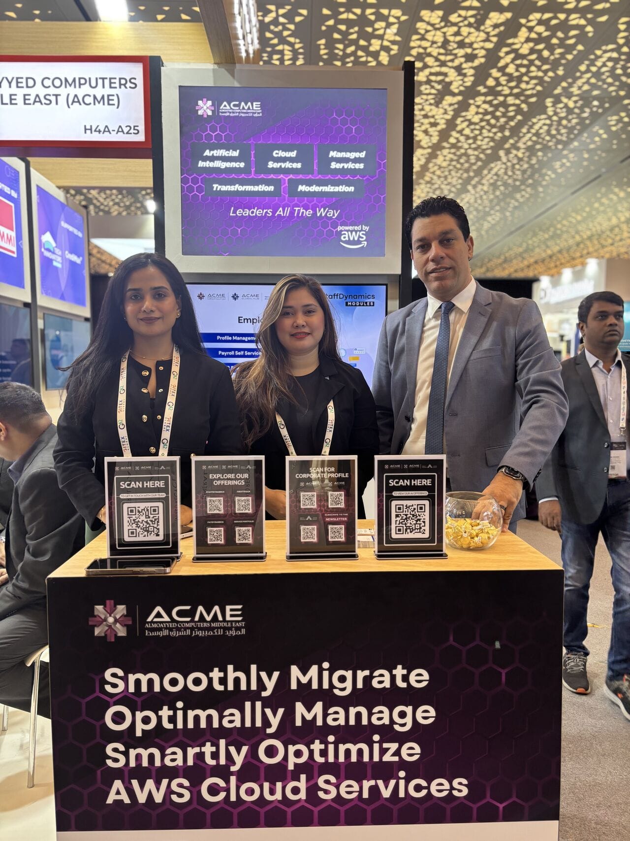ACME team at GITEX 2025 stand Dubai